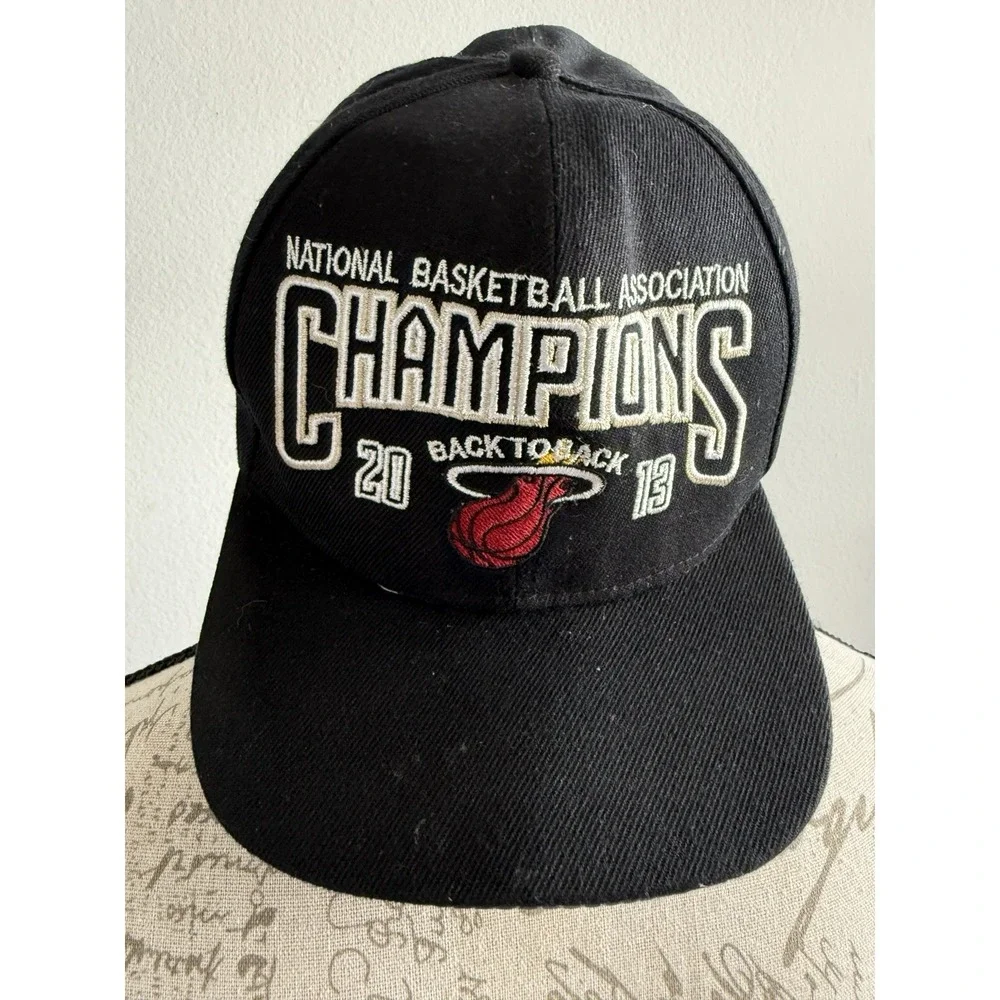 Adidas Miami‎ Heat 2013 NBA Back to Back Champions Wool Hat Cap Strapback